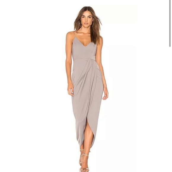 Revolve/ Shona Joy Gray Gown / Dress - Picture 2 of 5